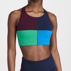 Tory Sport Tory Burch ColorBlock Racerback Sports Bra Athletic Tank Size XS
